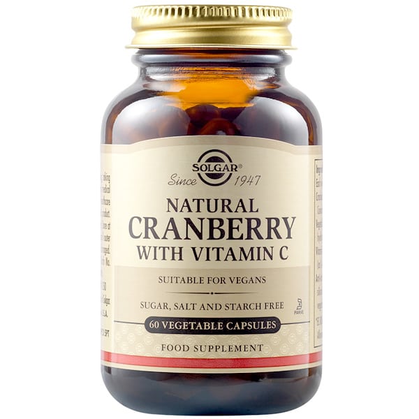 Solgar Natural Cranberry with Vitamin C, 60veg.caps Solgar Natural Cranberry with Vitamin C, 60veg.caps
